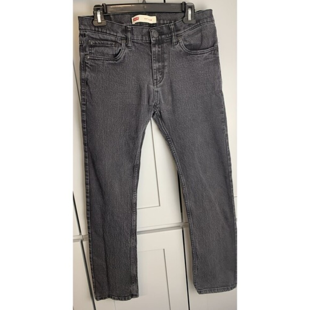 Levis 511 Slim Fit Jeans Mens 30x30 Charcoal‎ Gray Stretch Denim Pants